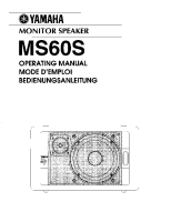 Yamaha MS-60-S - Owners Manual 